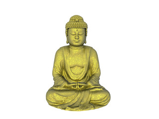 Goldene Buddha Figur