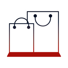 shopping bags commercial icon