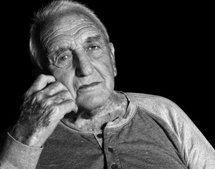 Elderly Man, nonagenarian. Photo by Ron Hartwell