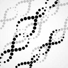 Abstract spiral of DNA, stylish molecule background