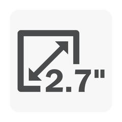 Fototapeta premium resolution icon black