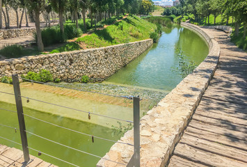 Riverlandscape river bend curve