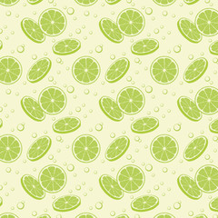 lime slice seamless patterb