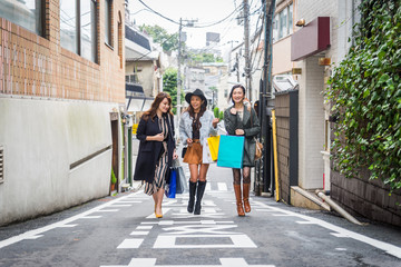 Women shopping in Tokyo