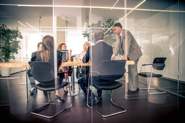 Businesspeople in a office