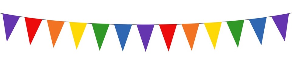 Guirlande Arc-en-ciel. Gay Pride. Rainbow 