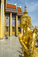 Kinnaree statue in the Grand Palace, Thailand