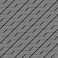 Design seamless monochrome zigzag pattern