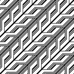 Design seamless monochrome zigzag pattern