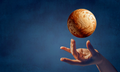 Venus planet in hand