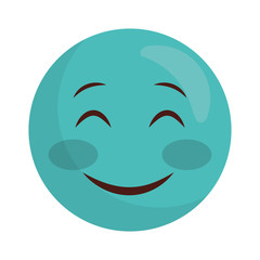 emoji smiling kawaii character icon