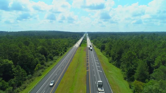 Highway I10 Interstate between Florida and Alabama