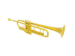 Fototapeta na wymiar Goldene Trompete