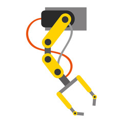 robotic hand machine icon