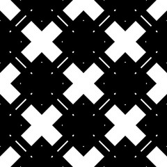 Fototapeta na wymiar Design seamless monochrome geometric pattern