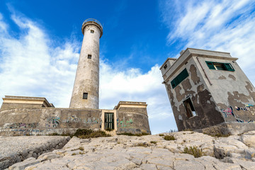 Fototapeta na wymiar Capo Santa Croce Lighthouse