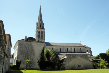 Fototapeta na wymiar Ville d'Eymet, église Notre-Dame de l'Assomption, département de la Dordogne, Périgord, France
