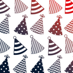 party hats decorative pattern