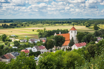 Fototapeta na wymiar Church in Janowiec near Kazimierz Dolny, Lubelskie, Poland