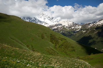 Fototapeta premium Svaneti mountains in Georgia