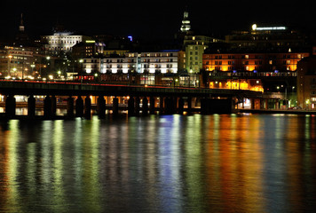Fototapeta na wymiar Bridge in Stockholm. Sweden