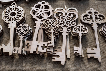 Decorative vintage key