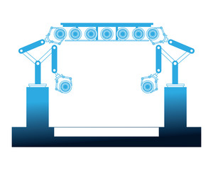 assembly line tires automatic auto production conveyor robotic