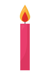 birthday candle isolated icon