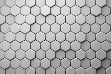 CGI 3d hexagonal wallpaper background