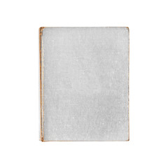 Book bright white vintage isolated on white background