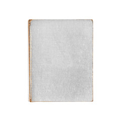 Book bright white vintage isolated on white background