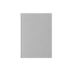 Isolated grey book notebook planner soft color on white background