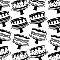 sweet cake icon pattern