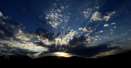cielo,nubes,amanecer,horizonte