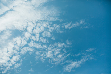Naklejka na ściany i meble Blue sky with white clouds nature outdoor