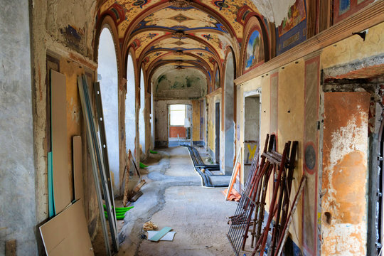 Cantiere edile in una villa d'epoca