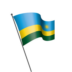 Rwanda flag, vector illustration on a white background