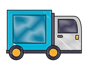 truck delivery cargo shipping icon vector illustration