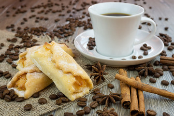 coffee with biscuits