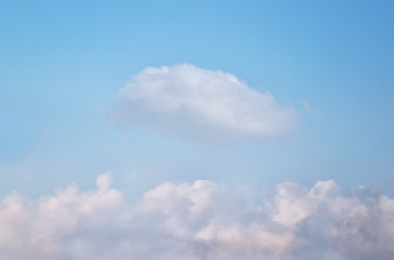 Fototapeta premium image of clouds in the blue sky.