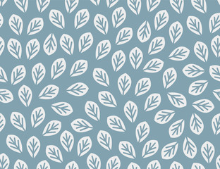 Leaves Pattern. Endless Background. Seamless