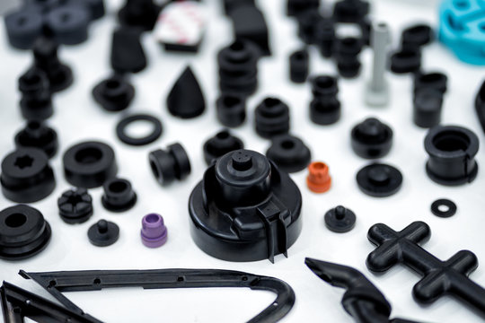 Plastic and rubber parts of automotive manufacturing by high precision mold injection in factory