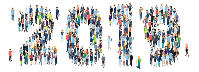 2019 new year vector concept