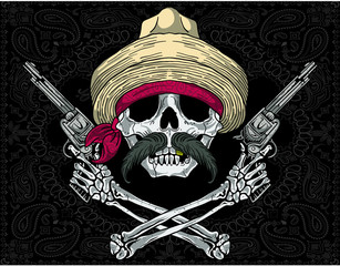 calavera mexicana revolucionaria