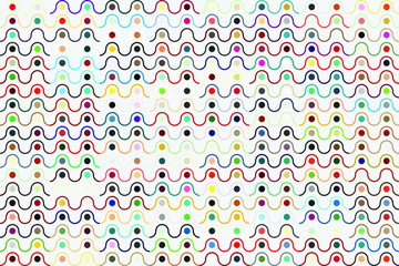 Fototapeta na wymiar Abstract gemetric pattern with colored elements