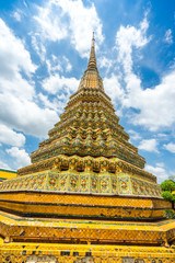 Naklejka premium Temple in Thai Art It is a unique representation of beautiful civilization.