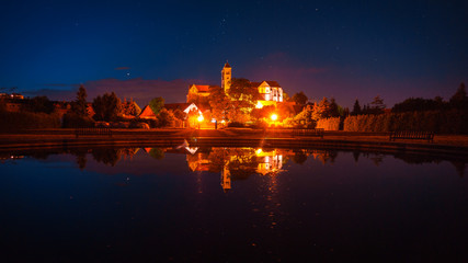 Quedlinburger Schloss unter Sternen