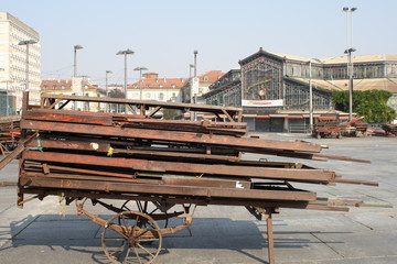 Italy, Torino, square of the ancient open market