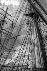 Obraz premium Tall ship rigging