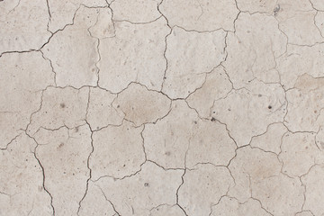 The texture of cracked earth when drying up water bodies